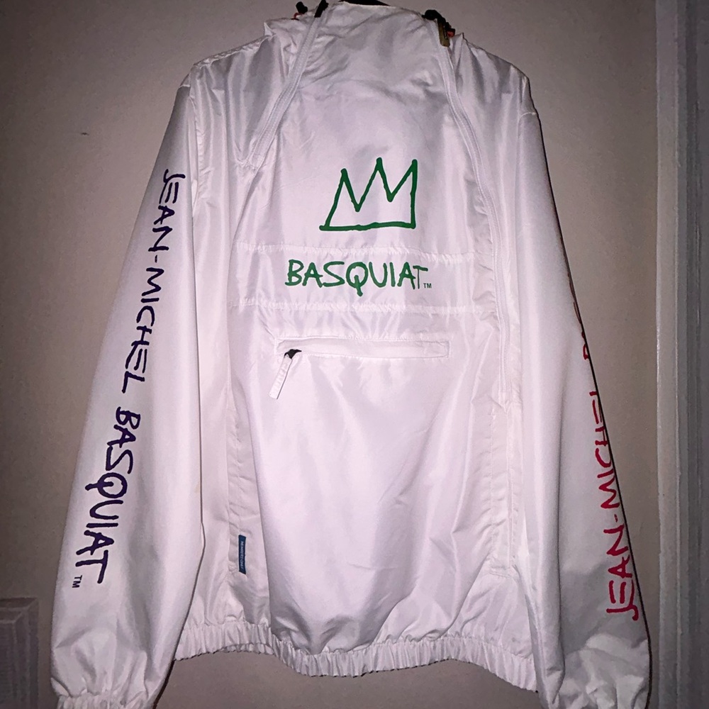 Members Only White Windbreaker with Iconic Design